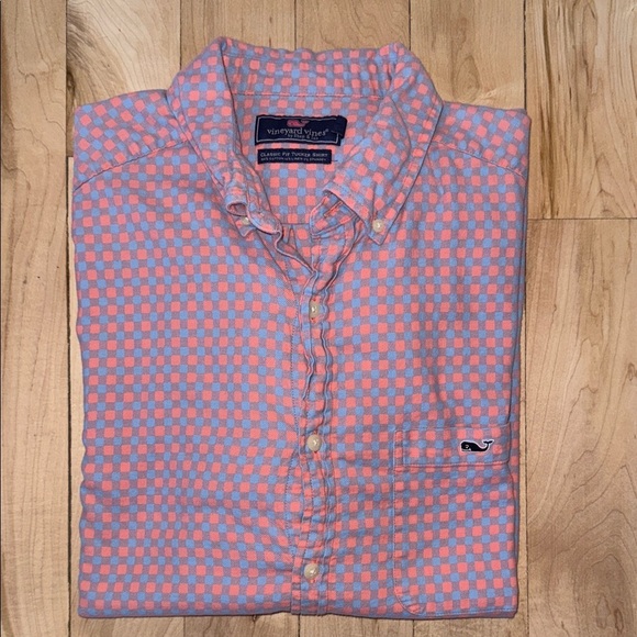 Men’s Vineyard Vines Long Sleeve Trucker Shirt - Picture 1 of 3